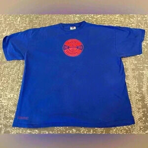 Kansas Jayhawks Nike 98-99 Short Sleeve T Shirt size XXL color Blue Flaws